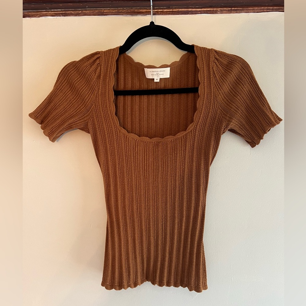 Sézane Top - rust XS